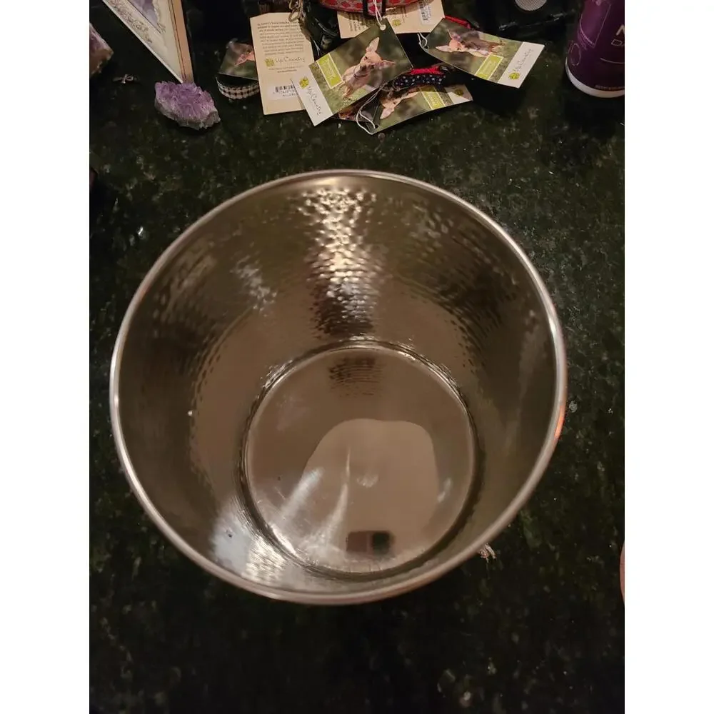Dog Treat / Food Jar Stainless Steel / Copper 7.5